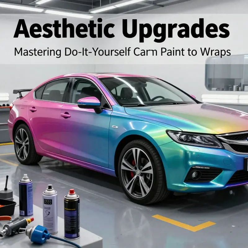 A well-equipped workspace essential for successful DIY car modifications.