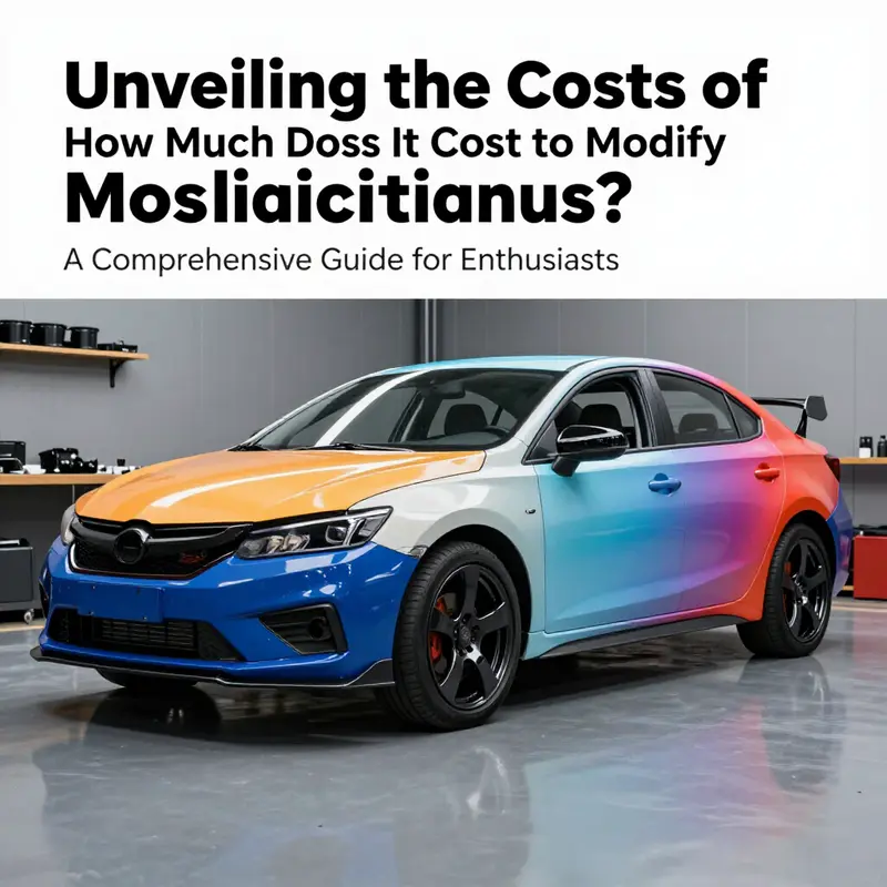 Aesthetic modifications can range from body kits to custom wheels, showcasing the exciting options available for car enthusiasts.