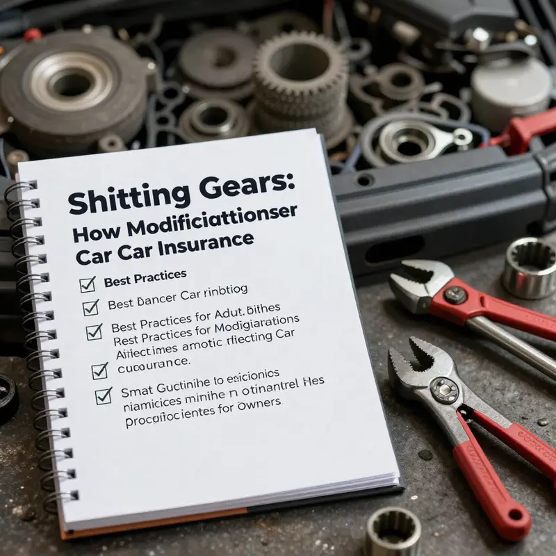 A comparison of a modified versus an unmodified car, illustrating the potential impact on insurance premiums.