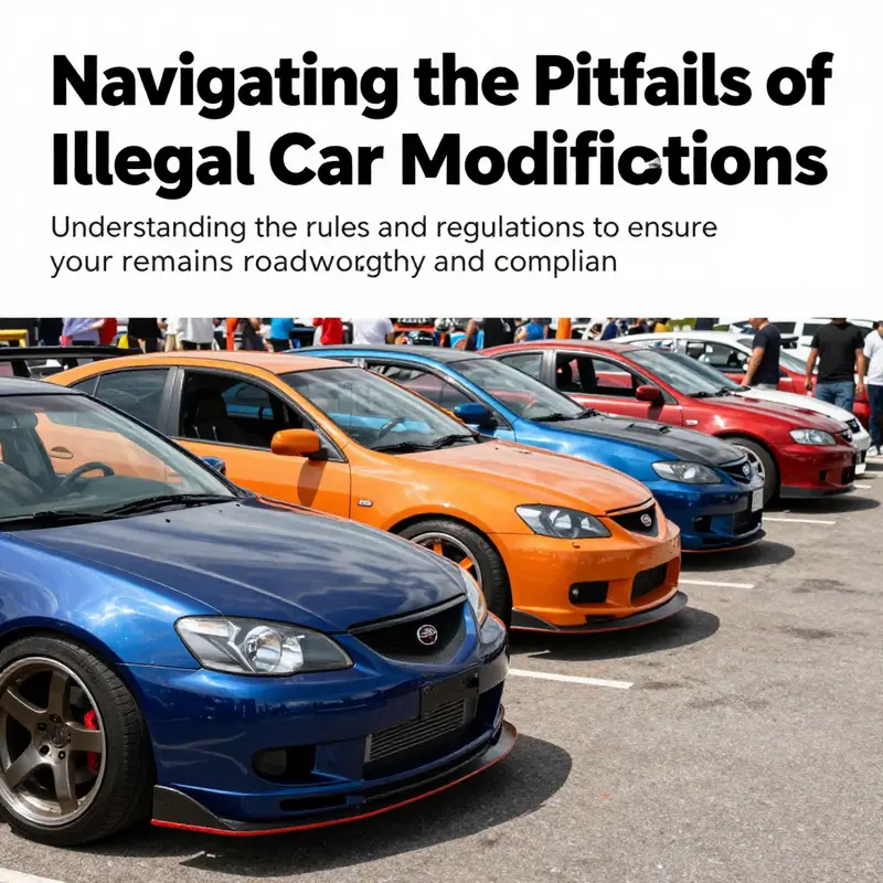 A lineup of diverse modified cars at an automotive car show, exemplifying creativity in car tuning.