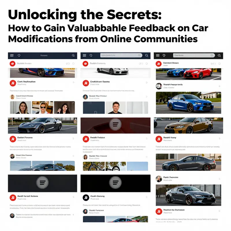Diverse online communities dedicated to car modifications offer endless opportunities for feedback and discussion.