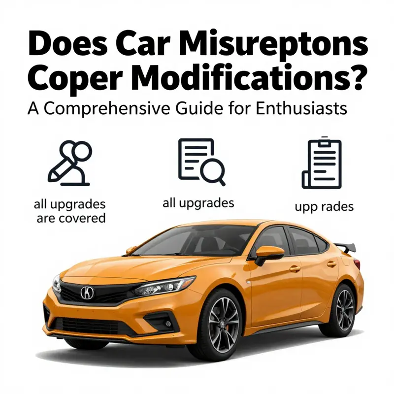 An illustration explaining how auto insurance interacts with vehicle modifications.