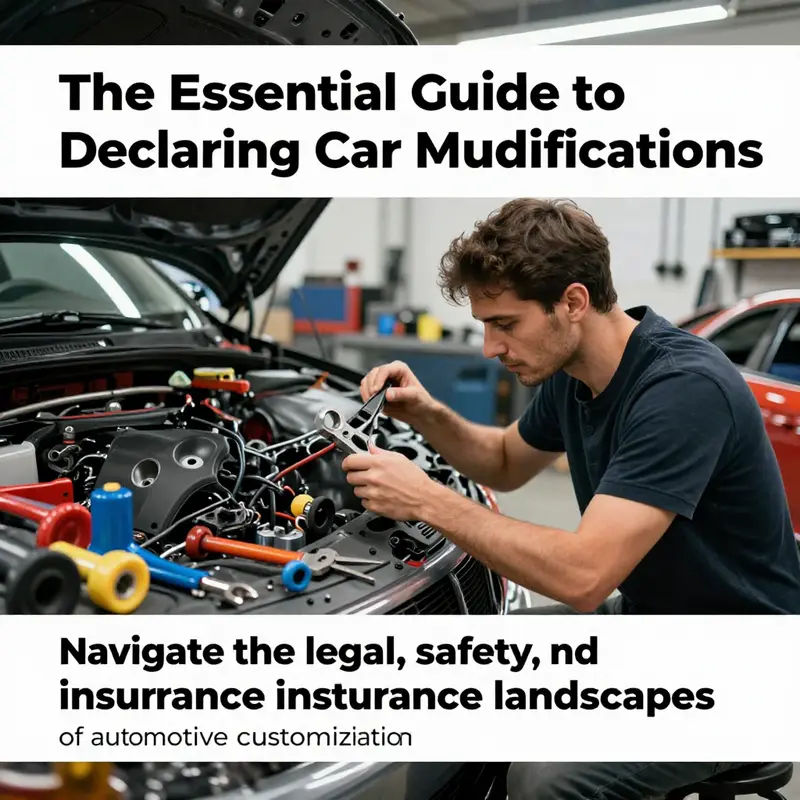 An enthusiastic individual managing car modifications in a vibrant workshop.