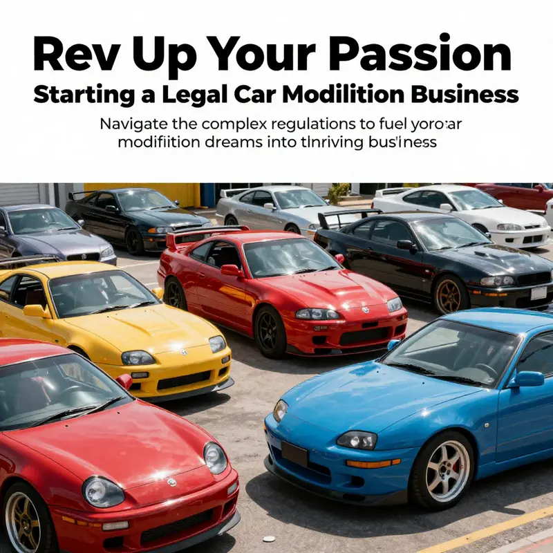 An outdoor scene featuring various modified cars that showcase the creativity and diversity of car modification.