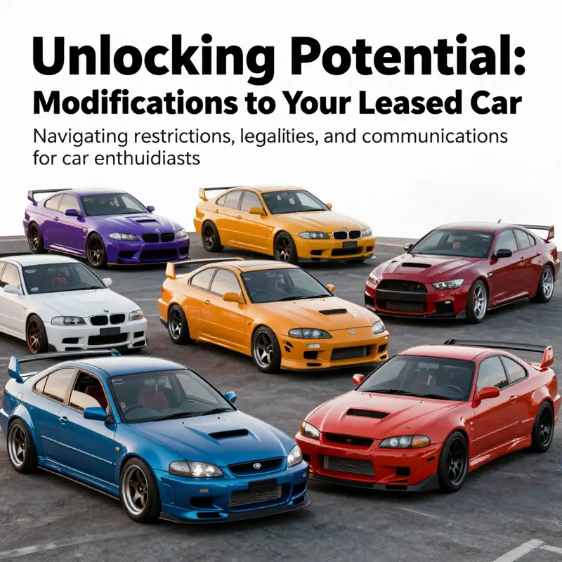 A vibrant image of various modified cars that captures the essence of automotive customization.