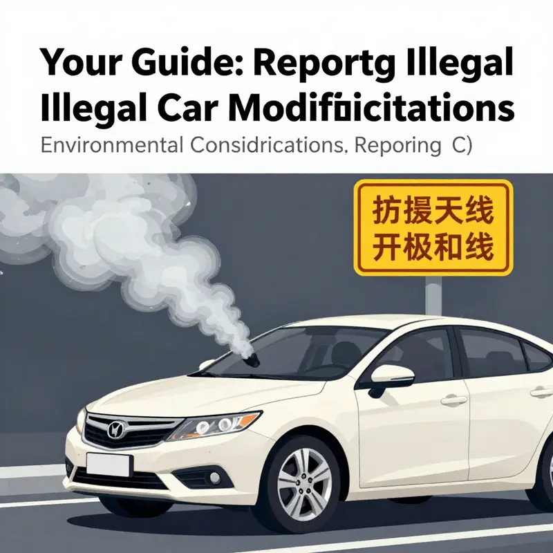 Contacting the traffic police is a direct method to report illegal modifications.