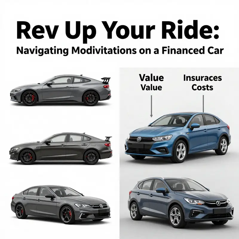 Key contract clauses for modifying financed cars.