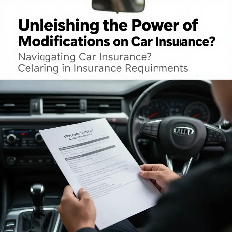 Understanding car insurance requirements in the context of vehicle modifications.