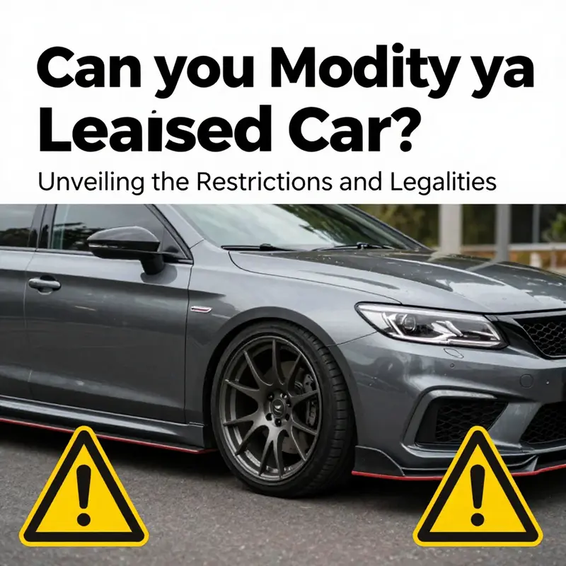 An illustration highlighting the tension between car modifications and leasing restrictions.
