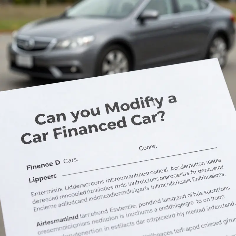 A closer look at a car financing agreement, emphasizing the importance of understanding the rules surrounding modifications.