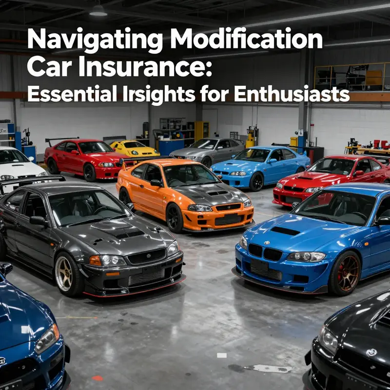 An overview of modified vehicles illustrated for understanding insurance implications.