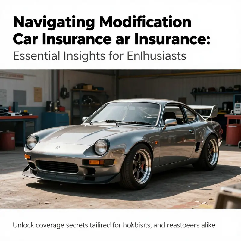 A vibrant scene showcasing a modified car basking in sunlight in an automotive workshop.