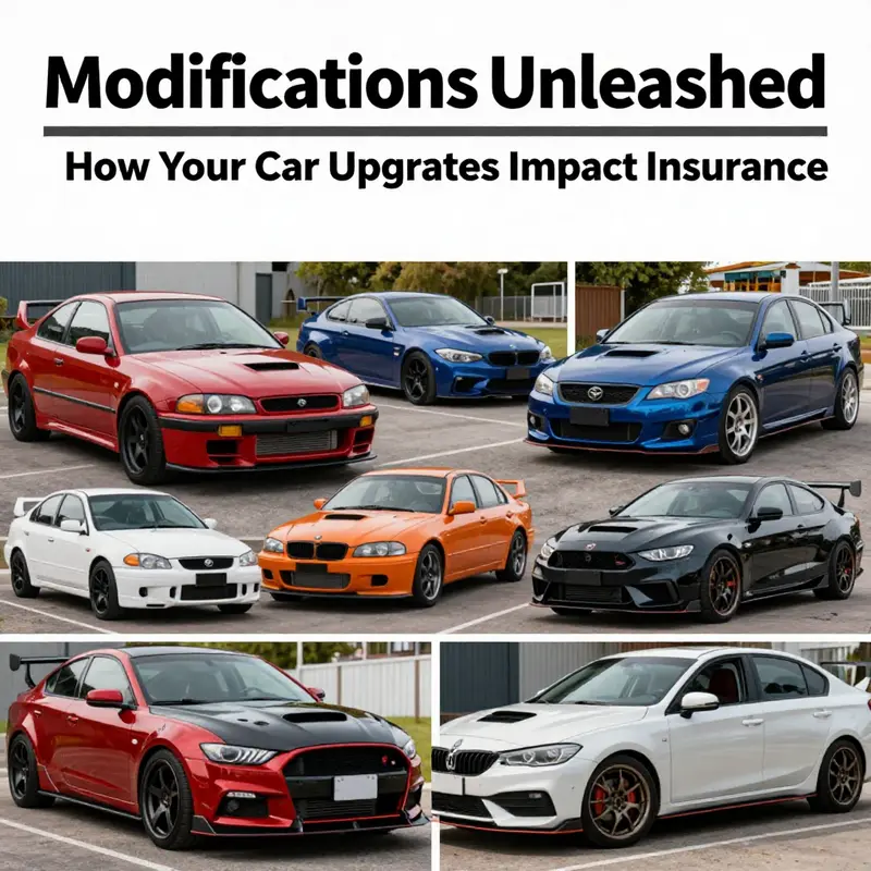 An array of modified cars highlighting different performance, cosmetic, and interior upgrades.