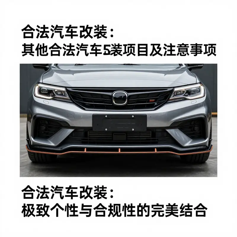 外观类合法改装示例,完美结合个性与合规。