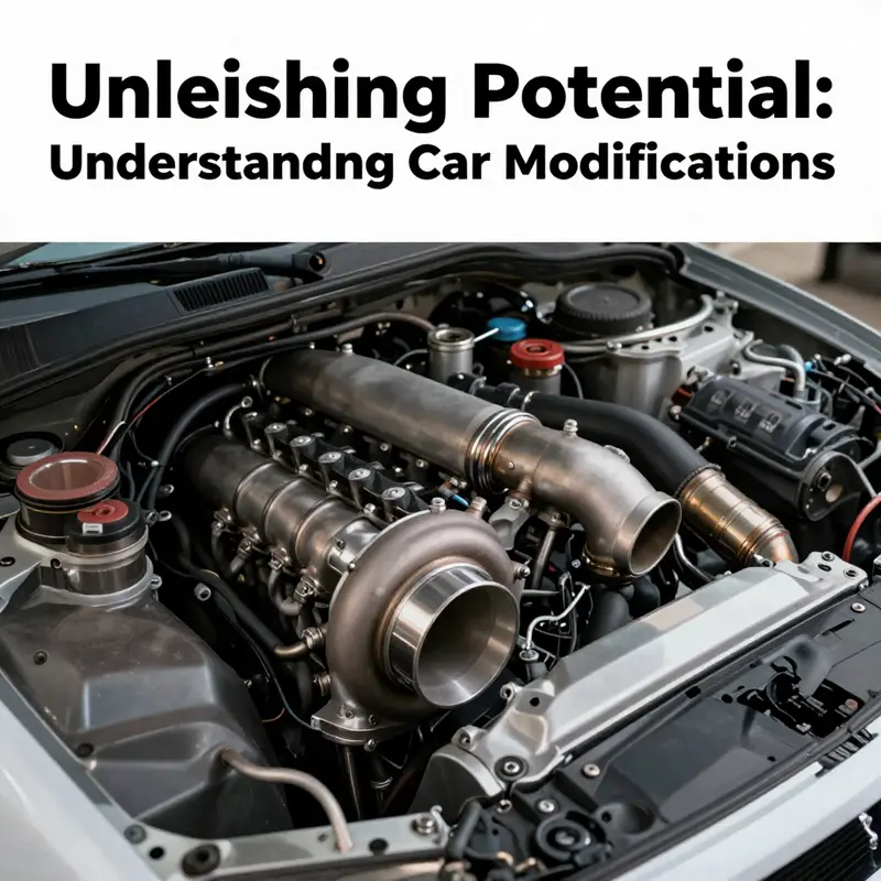 A modified vehicle exhibiting both aesthetic enhancements and performance improvements.