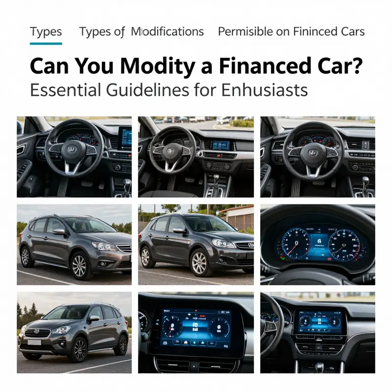 A closer look at a car financing agreement, emphasizing the importance of understanding the rules surrounding modifications.