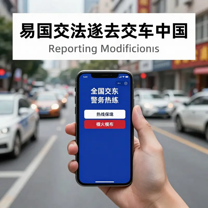 Contacting the traffic police is a direct method to report illegal modifications.