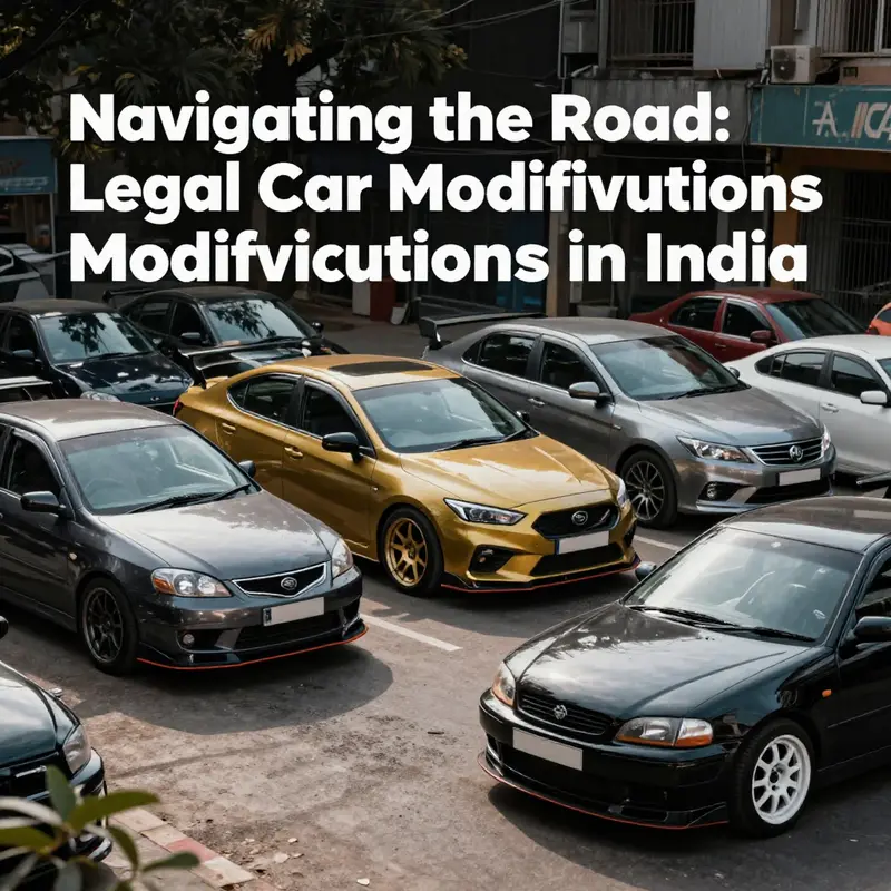 Visual representation of the legal landscape affecting car modifications in India.