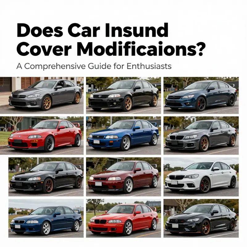 An illustration explaining how auto insurance interacts with vehicle modifications.