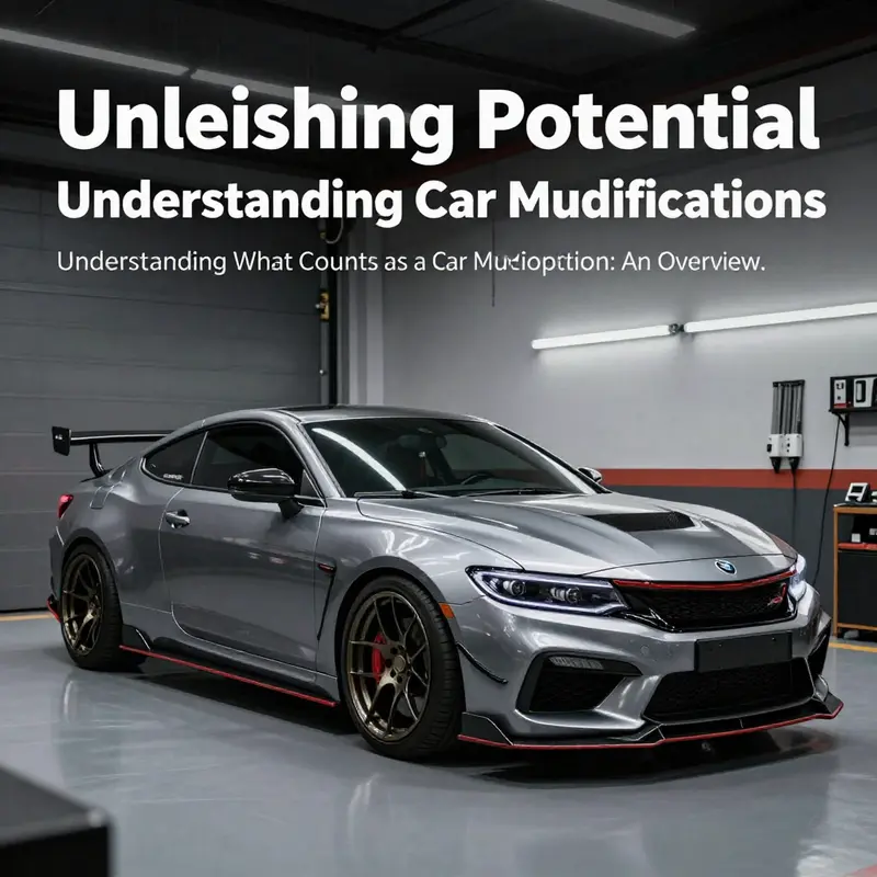 A modified vehicle exhibiting both aesthetic enhancements and performance improvements.