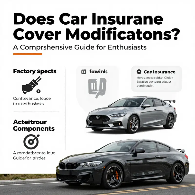 An illustration explaining how auto insurance interacts with vehicle modifications.