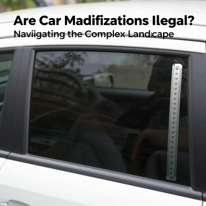 A mechanic evaluates an enhanced exhaust system for legal compliance while ensuring optimal performance.