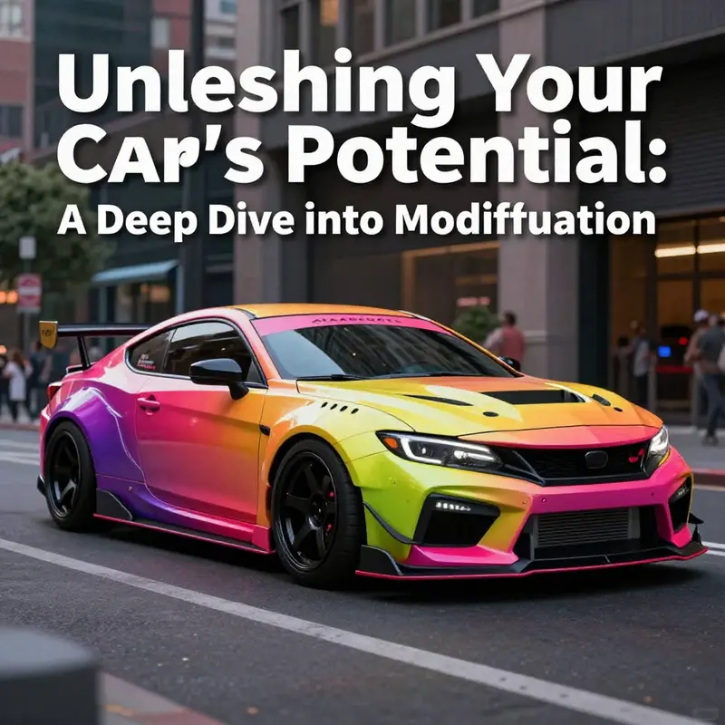 This modified vehicle highlights significant performance upgrades, optimizing speed and handling for a thrilling driving experience.