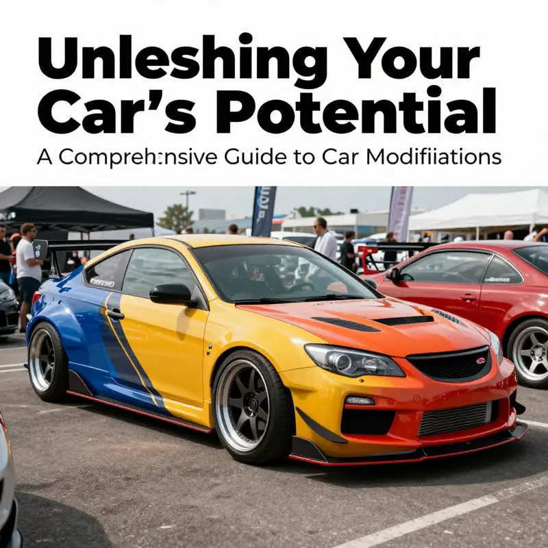 A sports car equipped with performance modifications ready for the racetrack.