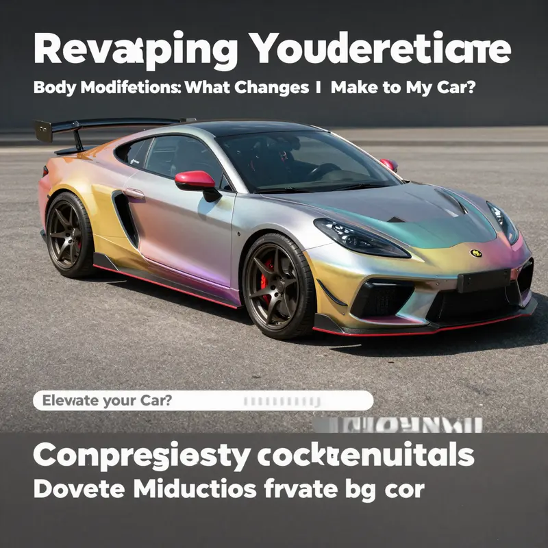 A stunning example of body modifications showcasing custom paint and an aerodynamic body kit.