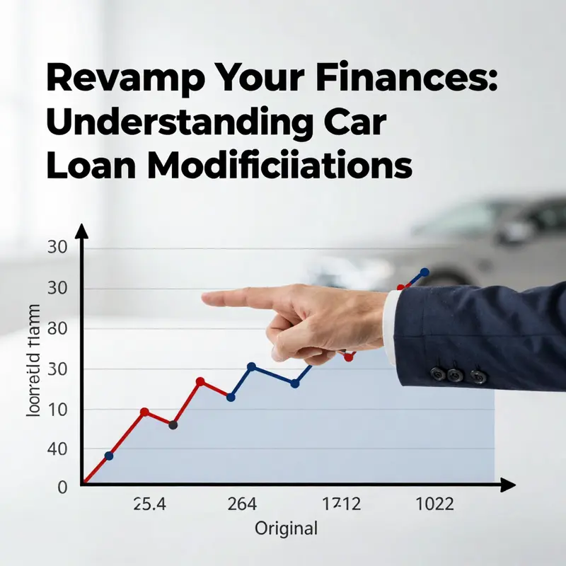 Infographic detailing the car loan modification process from application to approval.