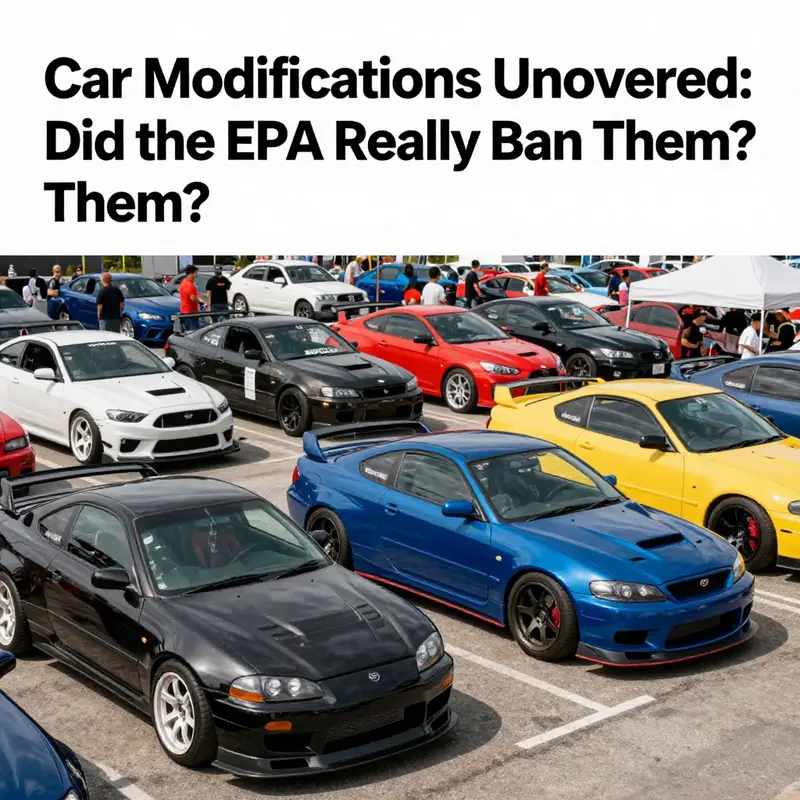 Car show displaying an array of modified vehicles, reflecting the enthusiasm of the car modification culture.