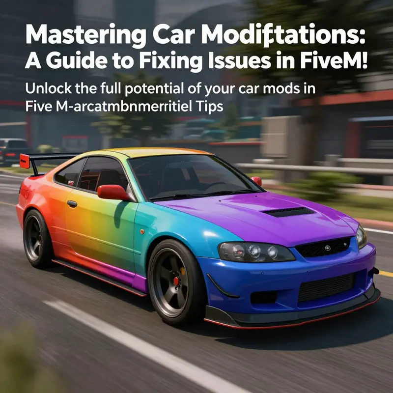 A digitally rendered image of a highly modified vehicle in a gaming environment.