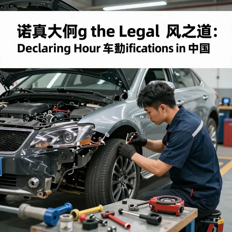Essential documents for declaring car modifications: organized for a smooth registration process.