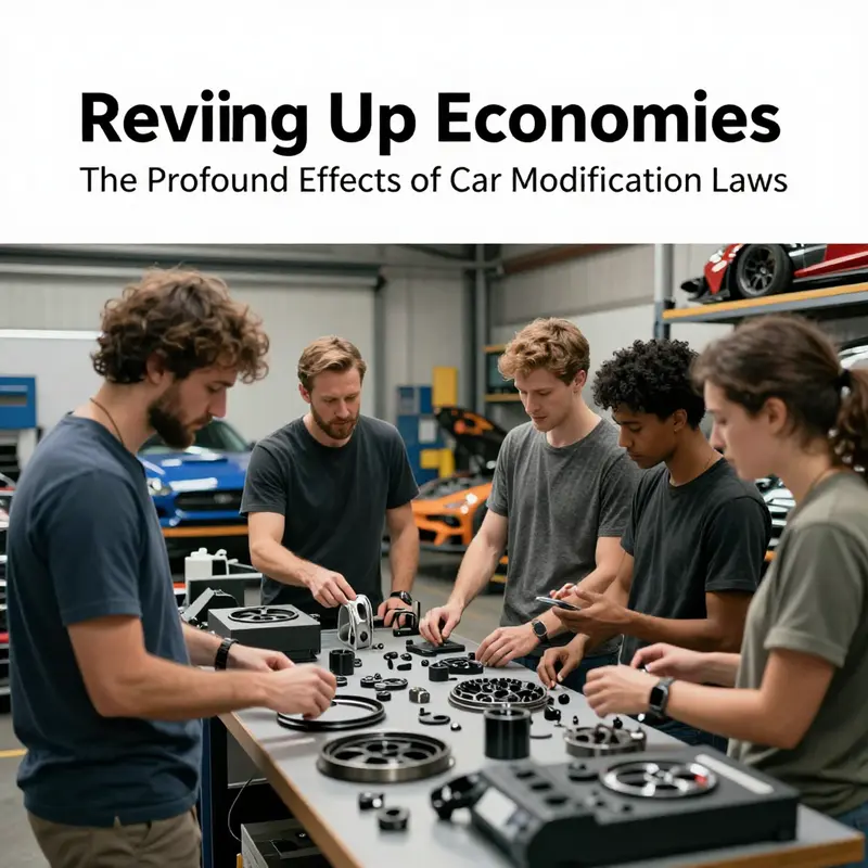 A thriving auto parts market highlights the impact of car modification laws on economic growth and industry expansion.