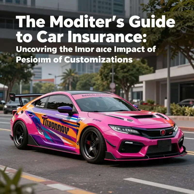 A beautifully modified car demonstrating various cosmetic upgrades, emphasizing the personal touch in vehicle customization.