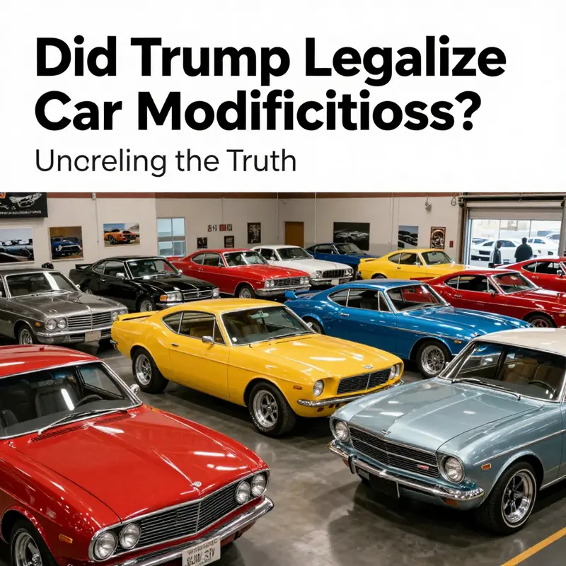 A showroom filled with modified classic cars, illustrating the vibrant car modification culture.