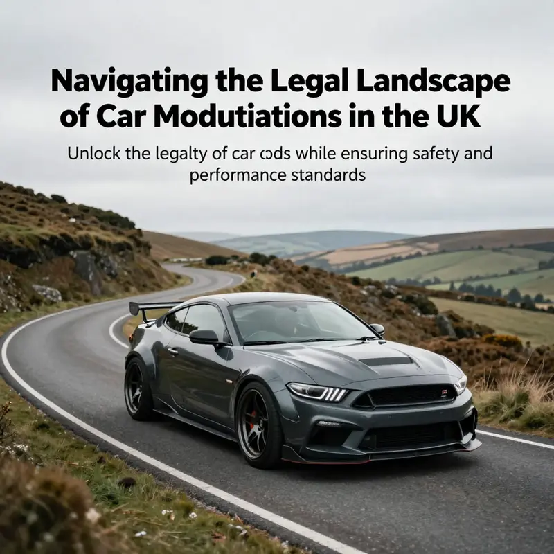 A modified vehicle on a scenic road, representing the journey and passion of car modifications.