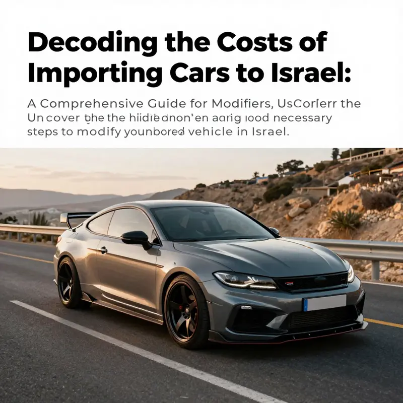 A stunning shot of a modified vehicle driving through a picturesque landscape in Israel.