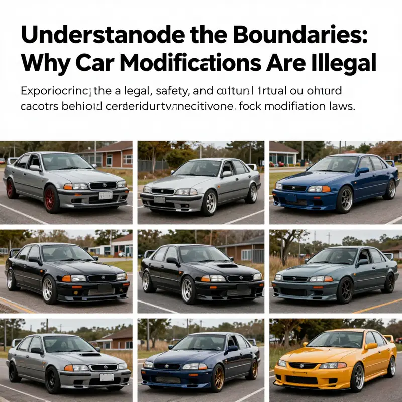 A collage showcasing an array of modified vehicles from around the world, reflecting diverse car modification cultures.