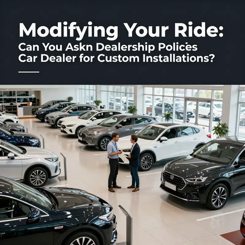 A customer inquiring about modification options with a dealership representative.