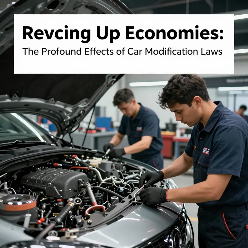 A thriving auto parts market highlights the impact of car modification laws on economic growth and industry expansion.
