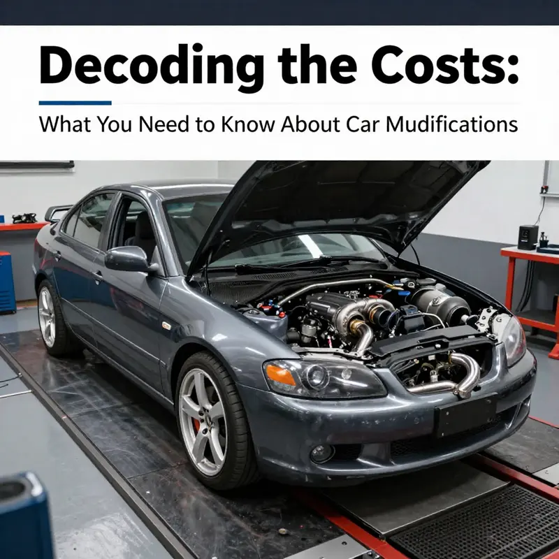 Graph showing the diverse costs associated with popular car modifications.