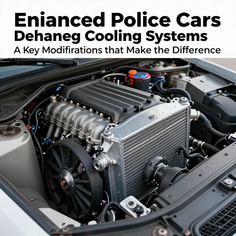 High-performance engines in police cars designed for rapid acceleration and sustained pursuits.