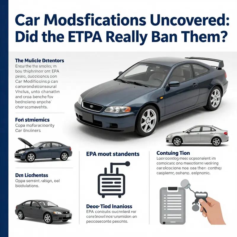 An infographic detailing how EPA regulations impact car modifications.