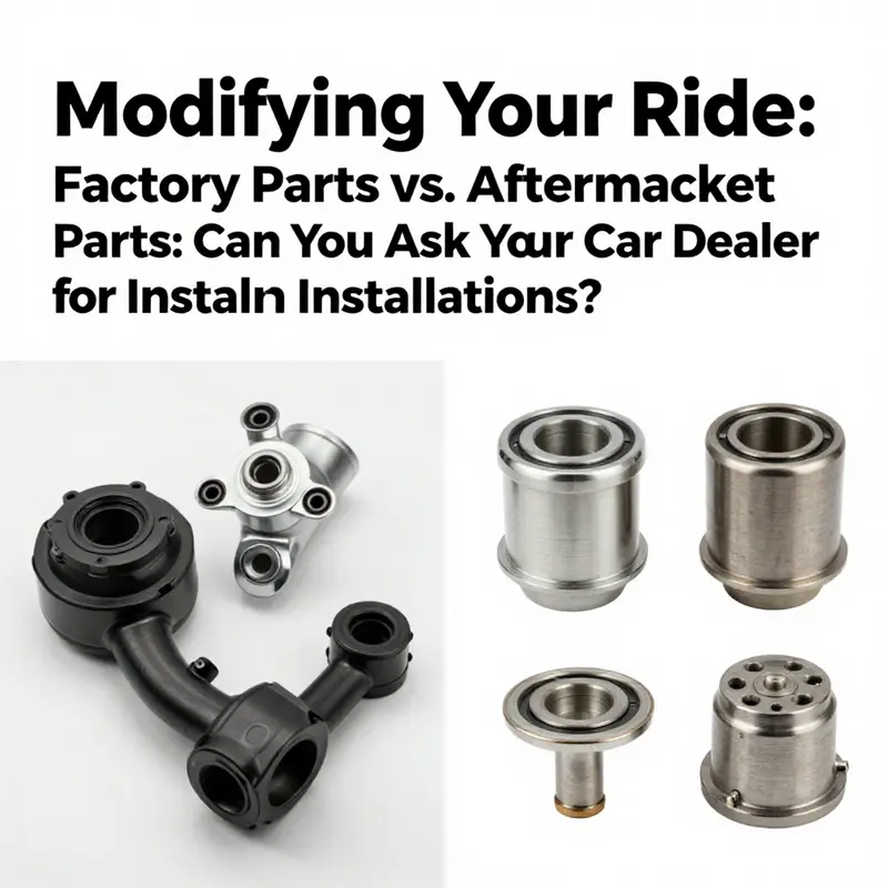 A customer inquiring about modification options with a dealership representative.