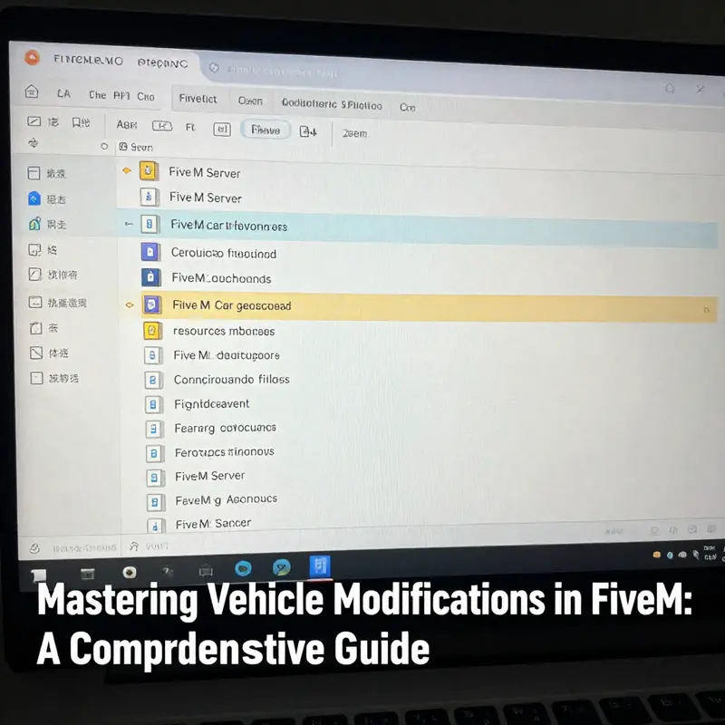Setting up vehicle modification files in a 3D modeling software.