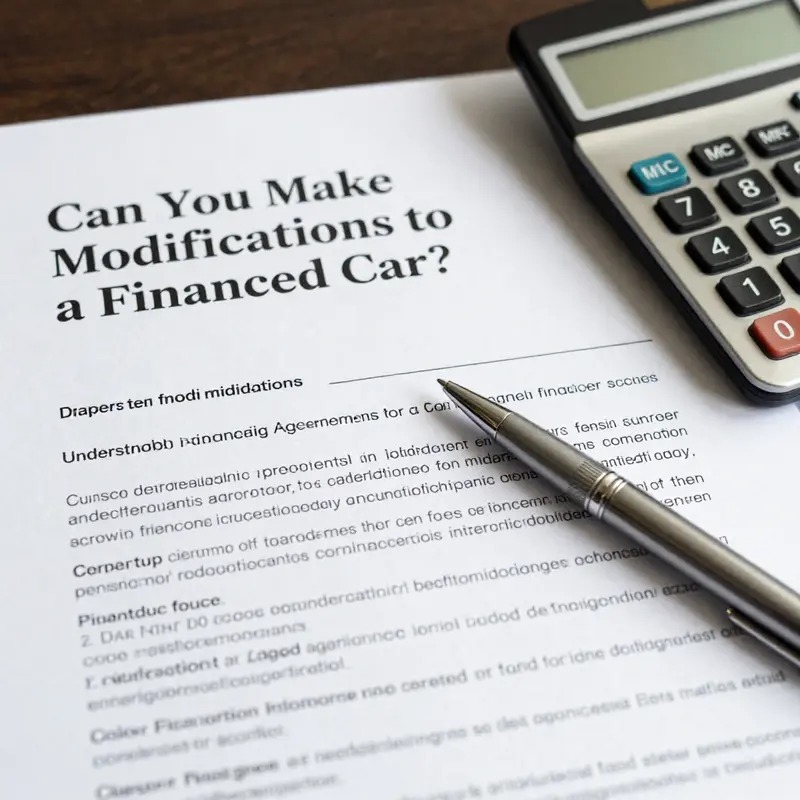 Reviewing the critical components of a car financing agreement.