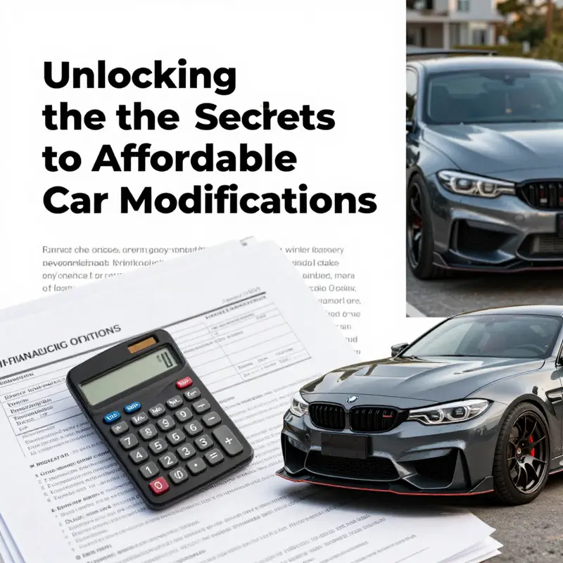 A meticulous budget plan essential for car modification success.