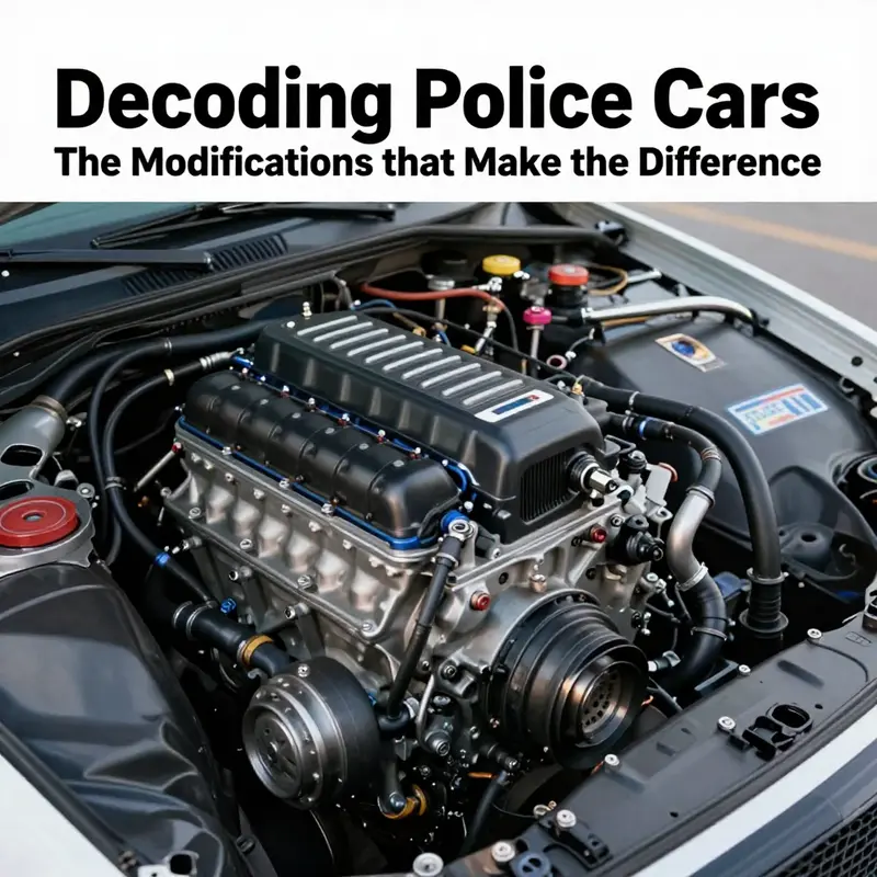 High-performance engines in police cars designed for rapid acceleration and sustained pursuits.