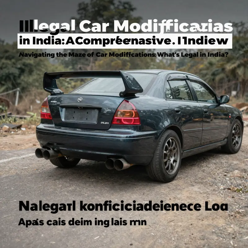Showcasing a range of vehicles that highlight legal modifications allowed in India.